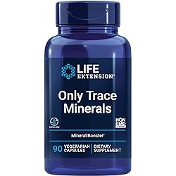 Life Extension Only Trace Minerals - A Daily Dose of Zinc, Chromium, Boron, Vanadyl sulfate & More – For Healthy Immune Function & Well-Being -Non-GMO, Gluten-Free - 90 Vegetarian Capsules