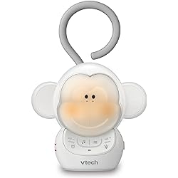VTech BC8211 Myla The Monkey Baby Sleep Soother with a White Noise Sound Machine Featuring 5 Soft Ambient Sounds, 5 Calming Melodies & Soft-Glow Night Light