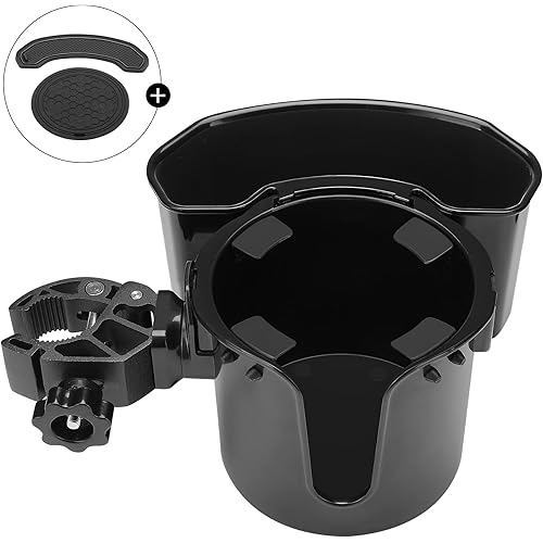 Wiicare Wheelchair Cup Holder, 2-in-1 Water Bottle and Storage Box, Designed Cup Holder for Bottle with Handle, Cup Holder for Wheelchair, Walker, Rollator, Stroller, Bike
