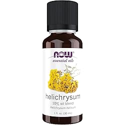 NOW Essential Oils, Helichrysum Oil Blend, Soothing Aromatherapy Scent, Steam Distilled, 100% Pure, Vegan, Child Resistant Cap, 1-Ounce
