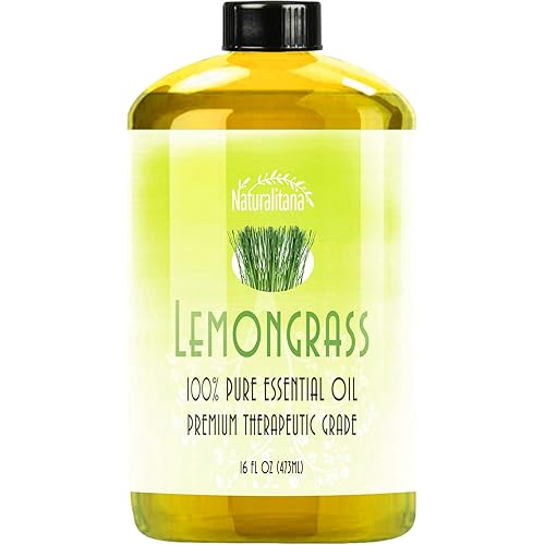 Best Lemongrass Essential Oil 16oz Bulk Lemongrass Oil Aromatherapy Lemongrass Essential Oil for Diffuser, Soap, Bath Bombs, Candles, and More