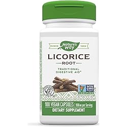 Nature's Way Premium Herbal Licorice Root, 900 mg per serving, 100 Vcaps