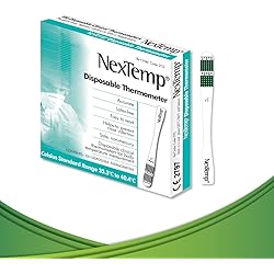 NexTemp® Single-Use Thermometers: Individually Wrapped 100-pack, Providing Superior Accuracy and Maximum Infection Control. Perfect for Businesses, Schools, First-Aid, Home, and Travel! Celsius