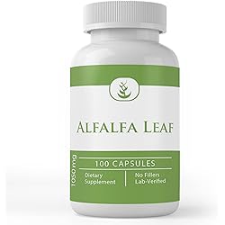 Pure Original Ingredients Alfalfa Leaf, 100 Capsules Always Pure, No Additives Or Fillers, Lab Verified