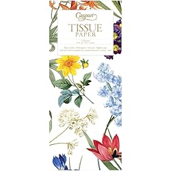 Caspari Redouté Floral Tissue Paper in White - 8 Sheets