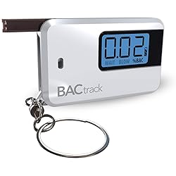 BACtrack Go Keychain Breathalyzer White | Ultra-Portable Pocket Keyring Alcohol Tester for Personal Use