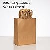 Brown Paper Bags with Handles Bulk, 100Pcs, 8x4.5x10.8Inches, Gift Bags, Brown Kraft Paper Bags, Gift Bags Bulk, Retail Bags, Party Bags, Shopping Bags, Favor Bags