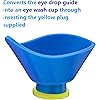 Peermax Drop Right 2 in 1 | Eye Drop Guide Wash Cup | Works with Most Eye Drop Bottles | Made Easy and Convenient for All Ages| Reusable and Hand Washable