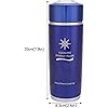 Demeras Double Filter Core Nano Balance Bottle Low Negative ORP Alkaline Bottle for Camping for OfficeBlue