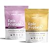 Epic Protein Bundle - Vanilla Lucuma & Pro Collagen 20g Organic Plant-Based Protein Powder, Vegan, Gluten Free, Superfoods | 1lb, 12 Servings