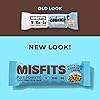 Misfits Vegan Protein Bar, Plant Based Chocolate Protein Bar, High Protein, Low Sugar, Low Carb, Gluten Free, Dairy Free, Non GMO, Pack Of 12 Cookies & Cream