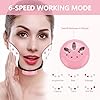 Fat Burning Pad, Slimming Massage Pad Adjustable Durable Fat Burning Patch Mini Facial Weight Loss Sticker Silicone Electric for Health for Beauty
