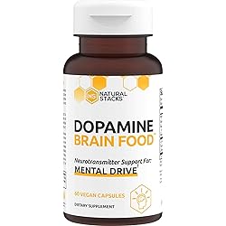 Dopamine Focus Supplement & Memory Supplement for Brain w L-Tyrosine - Promotes Mental Drive, Clarity & Focus - Natural Dopamine Supplements & Mood Support Supplement
