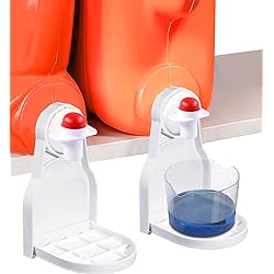 2 Pack] Laundry Detergent Cup Holder Detergent Drip Catcher, Laundry Organizer Clip Tight on Laundry Bottle Spouts, No More Leaks or Mess with Detergent and Fabric Softener in Laundry Room