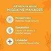Gya Labs Migraine Manager Essential Oil Roll-On 10ml - Aromatherapy, Therapeutic Grade Migraine Roll On with Peppermint, Lavender Essential Oils for Sinus, Tension Headache & Migraine Relief