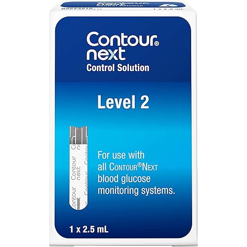 CONTOUR NEXT Control Solution for Glucose Test Meter, Level 2, 2.5mL Bottle
