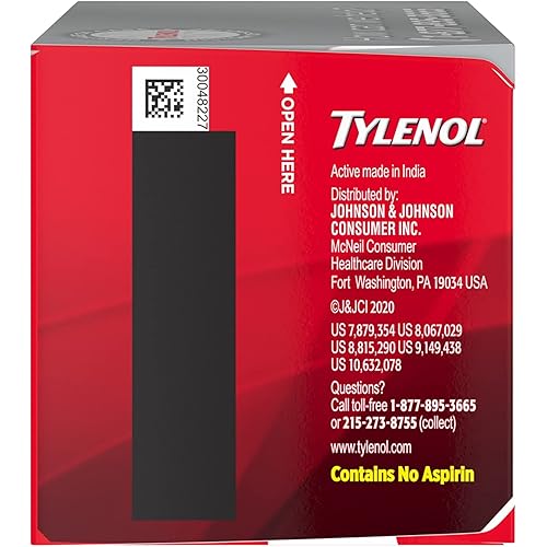 Tylenol Extra Strength Acetaminophen Rapid Release Gels, Pain Reliever & Fever Reducer, 100 ct