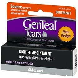GenTeal Tears Lubricant Eye Ointment, Night-Time Ointment 0.12 oz Pack of 3