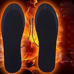 GGeneric Winter Heated Shoe Insoles, Soft and Comfortable Eva Stretch Material, Use Odor-Free& Squeak-Free, for Elderly and Children All People with Cold Feet for a Long Time