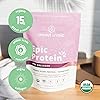 Sprout Living's Epic Protein, Plant Based Protein & Superfoods Powder, Pro Collagen, Berry | 15 Grams Organic Protein Powder, Vegan, Non Dairy, Non-GMO, Gluten Free, Low Sugar 0.7 Pound, 12 Servings