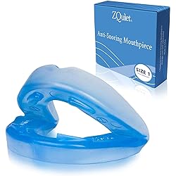 ZQuiet Anti-Snoring Mouthpiece Solution - Comfort Size #1 Single Device - Made in USA Snoring Solution for a Better Night’s Sleep Blue