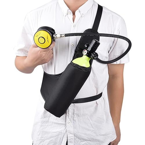 Diving Oxygen Tank Bag, Shoulder Strap Tear Resistant Neoprene Portable Stable Oxygen Cylinder Bag for Underwater ActivityS408