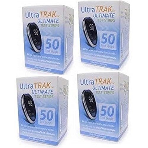 200Ct Test Strips Plus Free Ultra Trak Ultimate Meter, 4 Boxes 50 Strips Plus 1 Free Meter