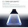 Rechargeable] 4X Magnifying Glass with [10 Anti-Glare & Fully Dimmable LEDs]-Evenly Lit Viewing Area-The Brightest & Best Reading Magnifier for Small Prints, Low Vision Seniors, Macular Degeneration