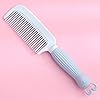 TIMWEL Comb Version of The New Cartoon Rabbit Comb Cute Student Anti-Static Adult Children Plastic with Portable Hair Comb Color : Blue