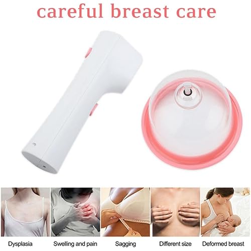 Breast Enlargement Massager -Electric Vacuum Cups Breast Enlargement Massager Breast Nipple Massager Bust Developer Care13mmm