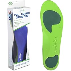 ViveSole Plantar Fasciitis Insoles - Foot Arch Relief Support Orthotic - Firm Foam Shoe Inserts for Men, Women, Work, Running - Fit Boots and Sneakers