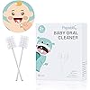 40-Pack] Papablic Baby Tongue Cleaner, Upgrade Gum Cleaner with Paper Handle for Babies and Infants Ages 0-2 Years