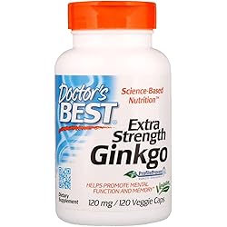 Doctor's Best, Pack of 2 Extra Strength Ginkgo, 120 mg, 120 Veggie Caps