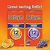 Delsym 12 Hour Cough Relief Liquid- Day Or Night, Orange Flavor Cough Medicine with Dextromethorphan Helps Quiet Cough by Suppressing Cough Reflex, 3 oz. Pack of 2