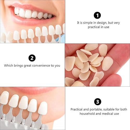 Healvian 150pcs Temporary Tooth Repair Kit for Filling The Missing Broken Tooth and Gaps- moldable Fake Teeth and Thermal Beads Replacement Kit Light Yellow