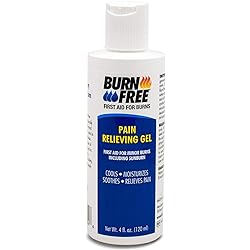 Burn Free Pain Relieving Gel, Maximum Strength- Fast relief for minor burns including sunburn