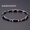 2Pcs Magnetic Therapy Anklet Weight Loss Hematite Bracelet for Women Men Pain Anxiety Relief for Arthritis and Carpal Tunnel