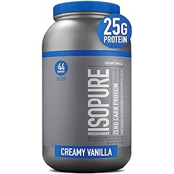 Isopure Whey Isolate Protein Powder with Vitamin C & Zinc for Immune Support, 25g Protein, Zero Carb & Keto Friendly, Flavor: Creamy Vanilla, 3 Pounds Packaging May Vary