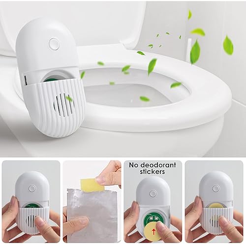 TAISHAN Toilet UV Sanitizer Light，Rechargeable Handheld UVC Disinfection Lamp，Ultraviolet Sterilizer Wand with Adhesive Attachment，Portable UV-C Cleaner for Home, Bath Room, Toilet, Car, Travel