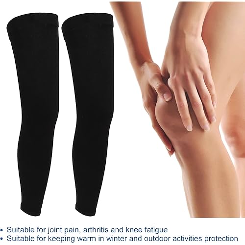 Knee Braces, Sweat Absorbing Lint Kneesleeve 2pcs Pressureless for Outdoor Activities