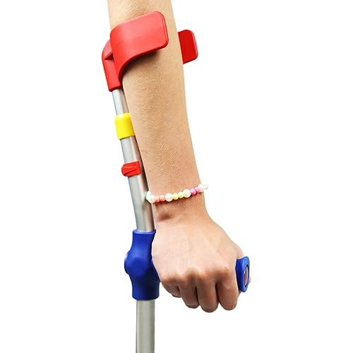 Pepe - Forearm Crutches for Kids x2 Units, Kids Crutches, Colored Crutches, Child Crutches Adjustable, Pediatric Crutches, Crutches Girls and Boys, Arm Crutches Forearm - Made in Europe