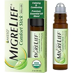 MigreLief Headache Essential Oil Roll On - 10ml, Helps Ease Tension While Supporting Neurological Comfort - Natural Headache Option - Roller with Peppermint, Lavender Essential Oil and More