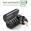 TookMag Large Weekly Pill Organizer 4 Times A Day, One Week Daily Pill Box Weekly, Pill Cases Portable for Pills Vitamin Fish Oil Supplements Black