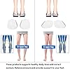 Medial & Lateral Heel Wedge Silicone Insoles, Supination & Pronation Corrective Heel Insoles, Gel Adhesive Shoe Inserts for Foot Alignment, Knock Knee Pain, Bow Legs, OX Type Leg-3 Pairs
