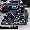 Titan Ramps Hitch Mounted Wheelchair Mobility Rack Ramp, Rated 500 LB, Folding Scooter and Wheelchair Carrier