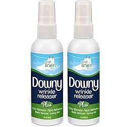 Downy Wrinkle Releaser, Travel Size, Cruise Accessories, Crisp Linen Scent 3 fl oz - 2 Pack