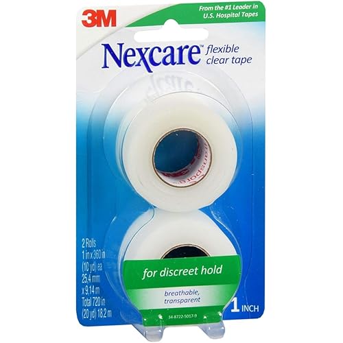 3m Nexcre Flex Clr FST Ad Size 2pack 3m Nexcre Flex Clear First Aid Tape 1 X 10yd 2pk