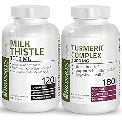 Turmeric Curcumin with BioPerine High Potency Joint Support Milk Thistle 1000mg Silymarin Marianum & Dandelion Root