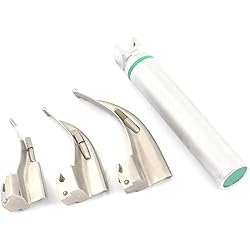 Airway Intubation Kit Fiber Optic - #3 Curved Blade 1 Medium Handle with Cool Light Source - First Responder Kit by G.S Online Store