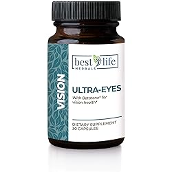 Best Life Ultra-Eyes Formula - Vegan Eye Health Supplements for Adult Vision Support - See The Difference - 1 Bottle